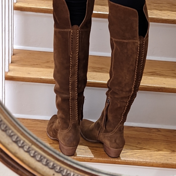 NEW Dolce Vita Silas over the knee brown suede boot size 8.5 - Picture 2 of 16